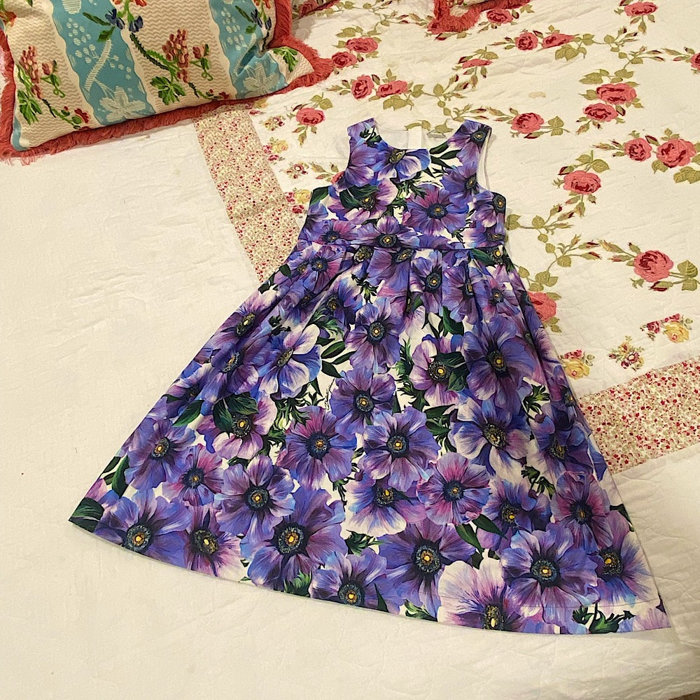 Dolce Gabbana anemone silk dress